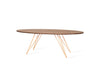 Tronk Williams Coffee Table - Oval Thin Walnut Orange