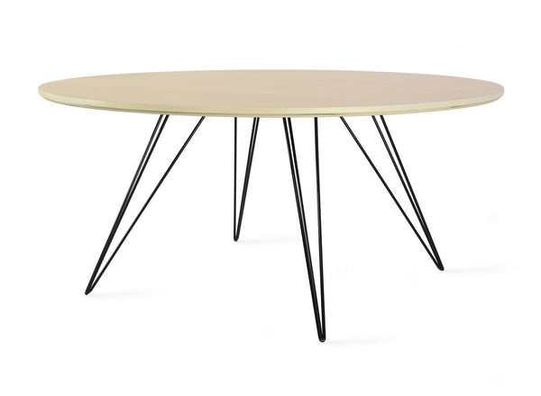 Tronk Williams Coffee Table - Circular Small Maple Blood Red