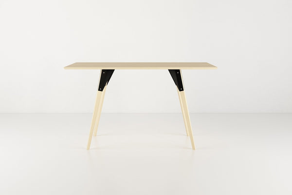 Tronk Clarke Desk No Drawer Walnut Black