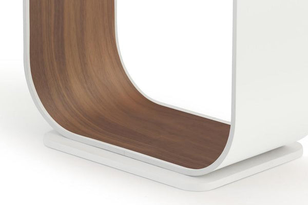 Pablo Contour Floor Lamp White & White Oak 
