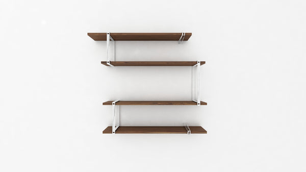 Tronk Evans Shelving System Package A Black Walnut