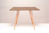 Tronk Williams Dining Table - Square Small Walnut Orange