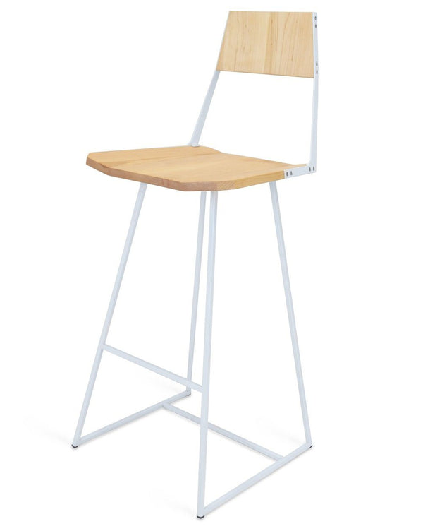 Tronk Clarkester Bar Stool 30" Walnut Black 