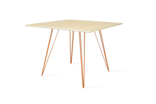 Tronk Williams Dining Table - Square Small Maple Blood Red