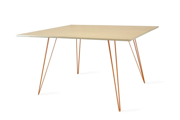 Tronk Williams Dining Table - Rectangular Small Maple Blood Red