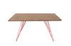 Tronk Williams Coffee Table - Square Small Walnut Red