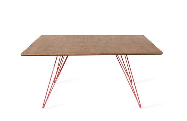 Tronk Williams Coffee Table - Square Small Maple Blood Red
