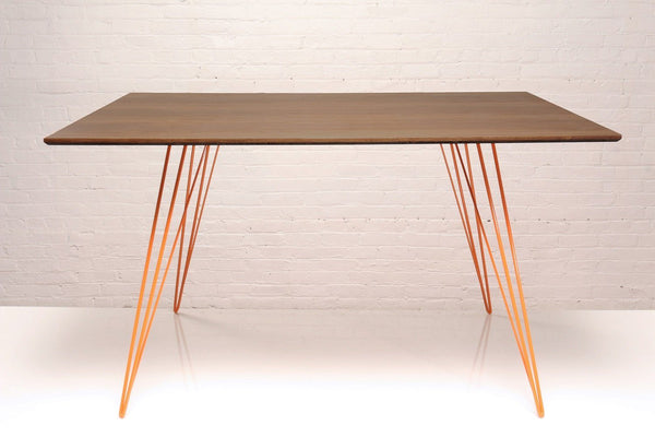 Tronk Williams Dining Table - Rectangular Small Maple Blood Red