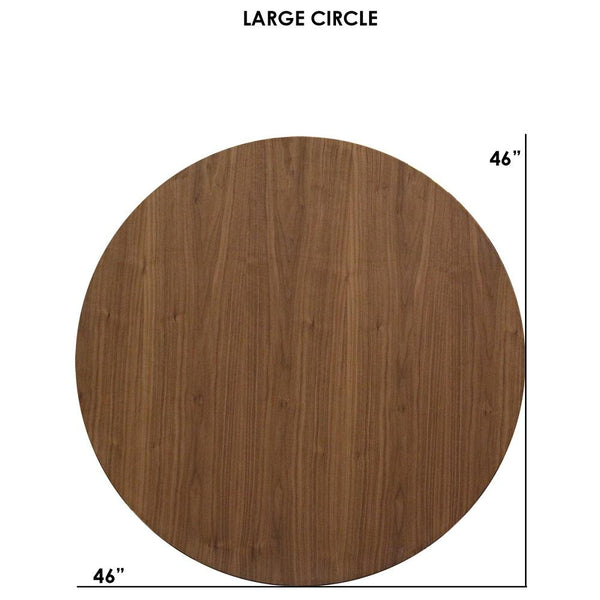 Tronk Clarke Coffee Table - Circular Small Walnut Black