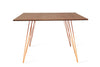Tronk Williams Dining Table - Square Large Walnut Orange
