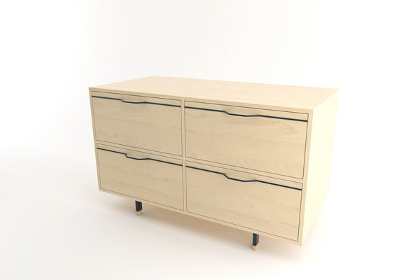 Tronk Chapman Small Storage Dresser Walnut Black 