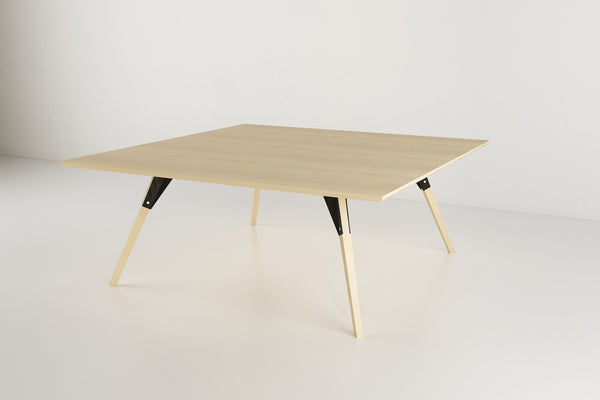 Tronk Clarke Coffee Table - Square Small Walnut Black
