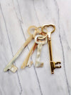 Siren Song Brass Key Chain 