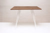 Tronk Williams Dining Table - Square Small Walnut White