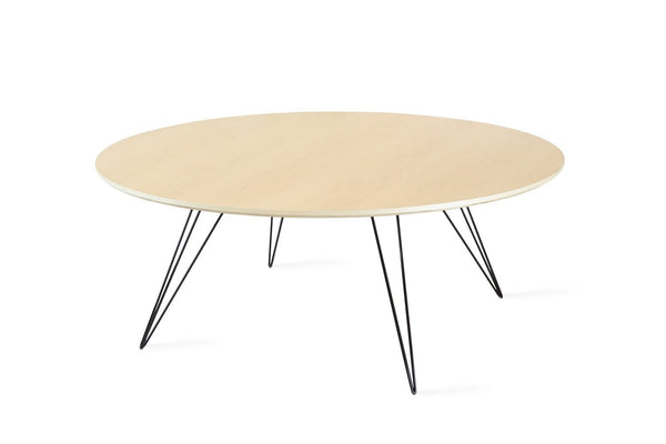 Tronk Williams Coffee Table - Circular Small Maple Blood Red