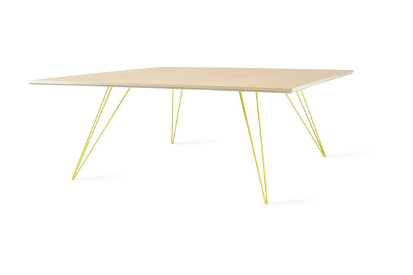 Tronk Williams Coffee Table - Square Small Maple Blood Red
