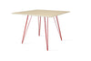Tronk Williams Dining Table - Square Small Maple Red