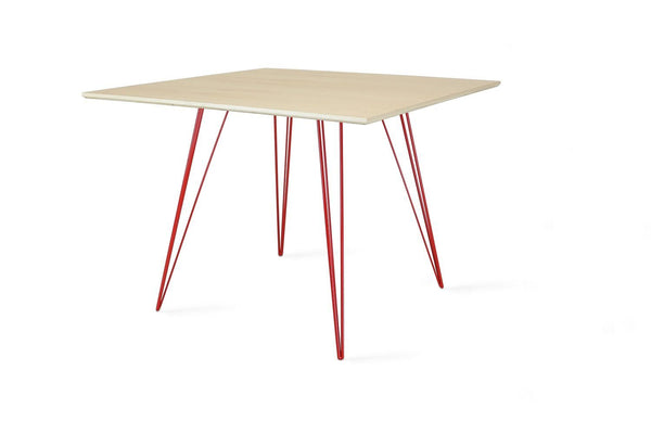 Tronk Williams Dining Table - Square Small Maple Blood Red