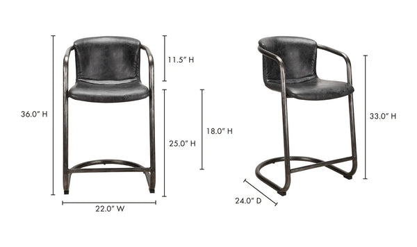 Moe's Freeman Bar & Counter Stool - Set of 2