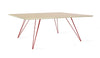 Tronk Williams Coffee Table - Rectangular Small Maple Red