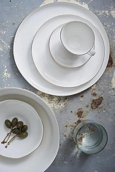 Canvas Home Abbesses Small Plate - Set of 4 Blue 