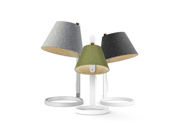 Pablo Lana Mini Table Lamp White Stone/Grey 