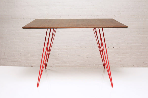 Tronk Williams Dining Table - Rectangular Small Maple Blood Red