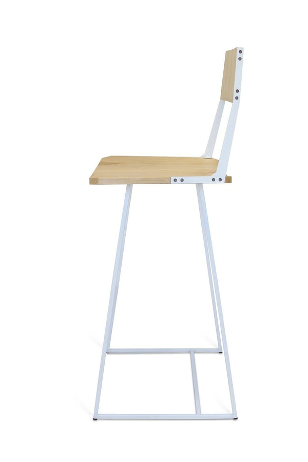 Tronk Clarkester Bar Stool 30" Walnut Black 