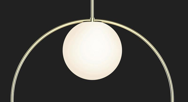Pablo Bola Halo Pendant Brass Small 