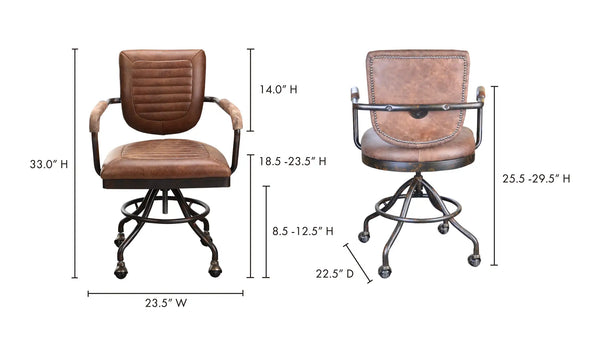 Moe's Foster Swivel Desk Chair