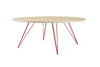 Tronk Williams Coffee Table - Oval Large Maple Red