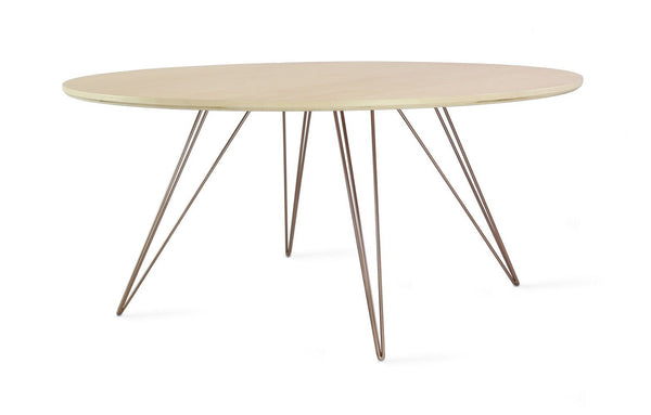Tronk Williams Coffee Table - Circular Small Maple Blood Red