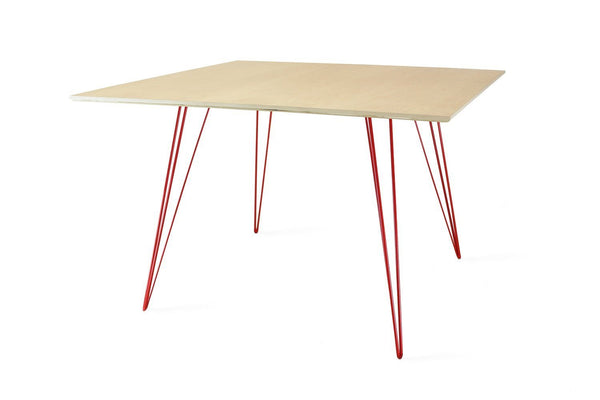 Tronk Williams Dining Table - Square Small Maple Blood Red