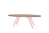 Tronk Williams Coffee Table - Oval Thin Walnut Red