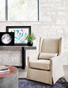 Four Hands Swivel Wing Chair
