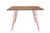 Tronk Williams Dining Table - Square Large Walnut Red