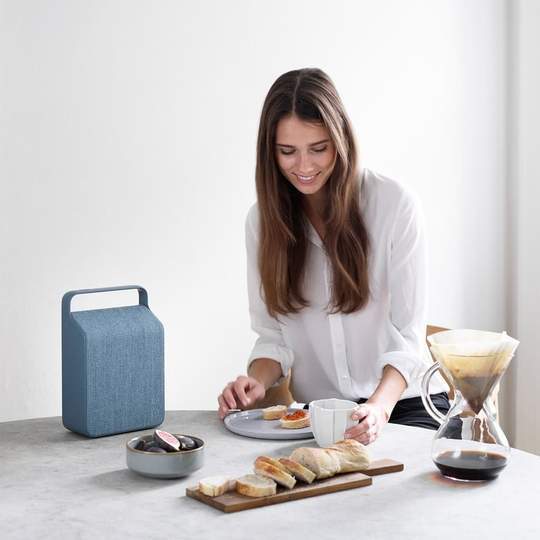 Vifa Oslo Bluetooth Wireless Portable Speaker Mountain Blue 