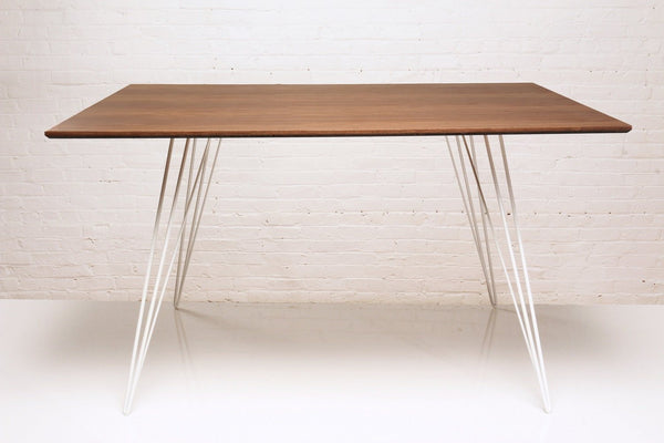 Tronk Williams Dining Table - Rectangular Small Maple Blood Red