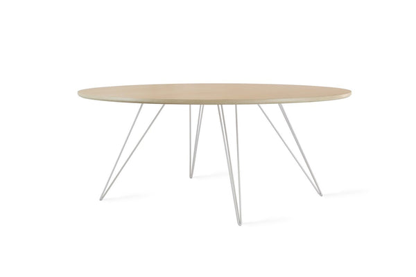 Tronk Williams Coffee Table - Oval Thin Maple Blood Red