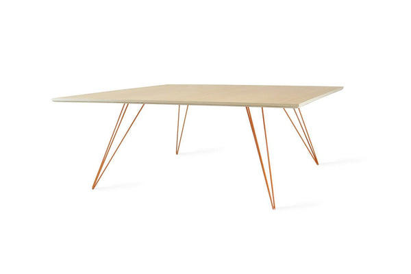 Tronk Williams Coffee Table - Square Small Maple Blood Red