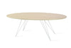 Tronk Williams Coffee Table - Oval Thin Maple White