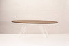 Tronk Williams Coffee Table - Oval Thin Walnut White