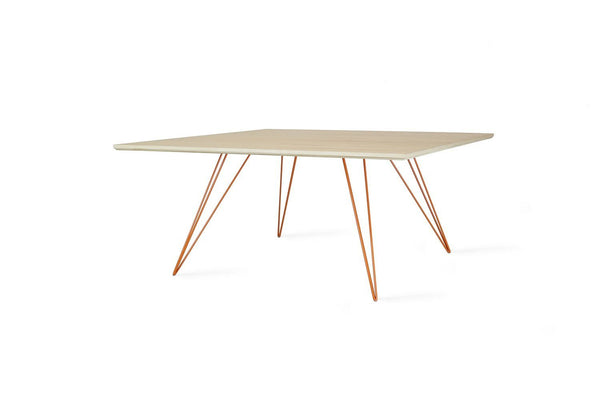 Tronk Williams Coffee Table - Square Small Maple Blood Red