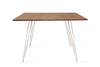 Tronk Williams Dining Table - Square Large Walnut White