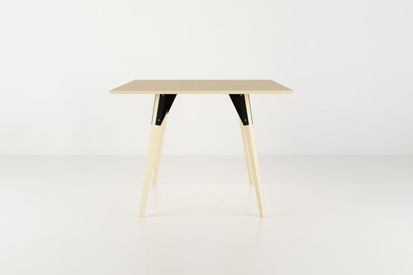 Tronk Clarke Dining Table - Square Small Walnut Black