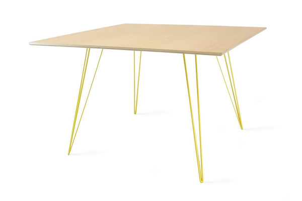 Tronk Williams Dining Table - Square Small Maple Blood Red