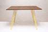 Tronk Williams Dining Table - Rectangular Small Walnut Yellow