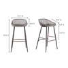 Moe's Piazza Outdoor Barstools - Set of 2
