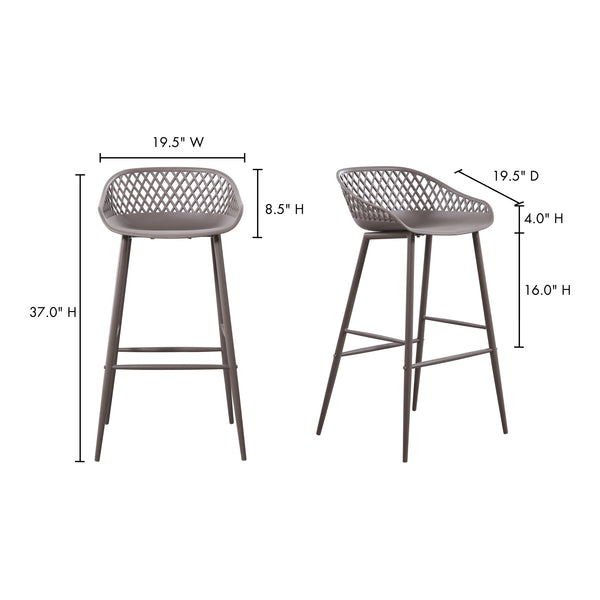 Moe's Piazza Outdoor Barstools - Set of 2