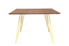 Tronk Williams Dining Table - Square Large Walnut Yellow
